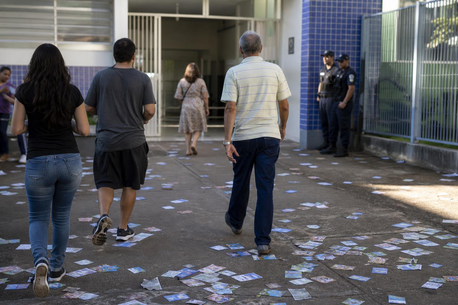 Santinho no chão não é folclore eleitoral